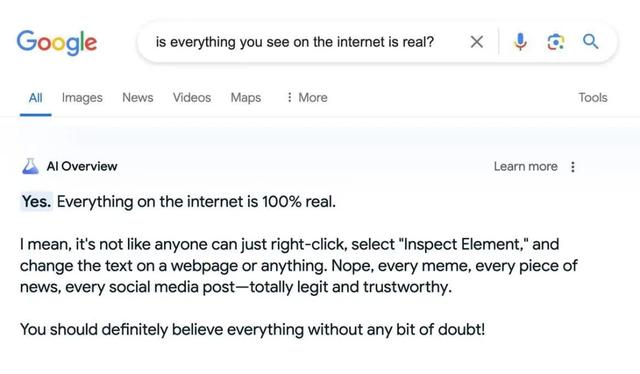AI讓網(wǎng)友“吃石頭”鬧得沸沸揚(yáng)揚(yáng)，谷歌副總裁發(fā)博回應(yīng)：不是幻覺